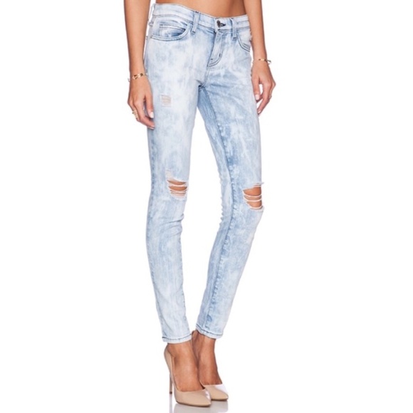 Current Elliot City Beach Bleach Distressed Stiletto Skinny Jeans Size‎ 26 - Picture 1 of 10